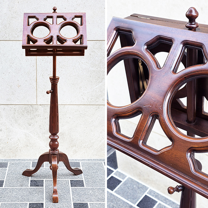 마호가니 원목 보면대