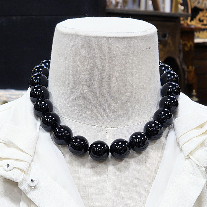 18mm 오닉스 블랙 목걸이