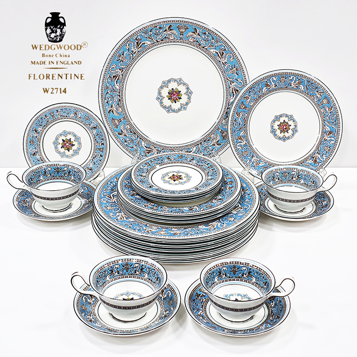 영국산 웨지우드 플로렌틴 터콰즈 그릇세트