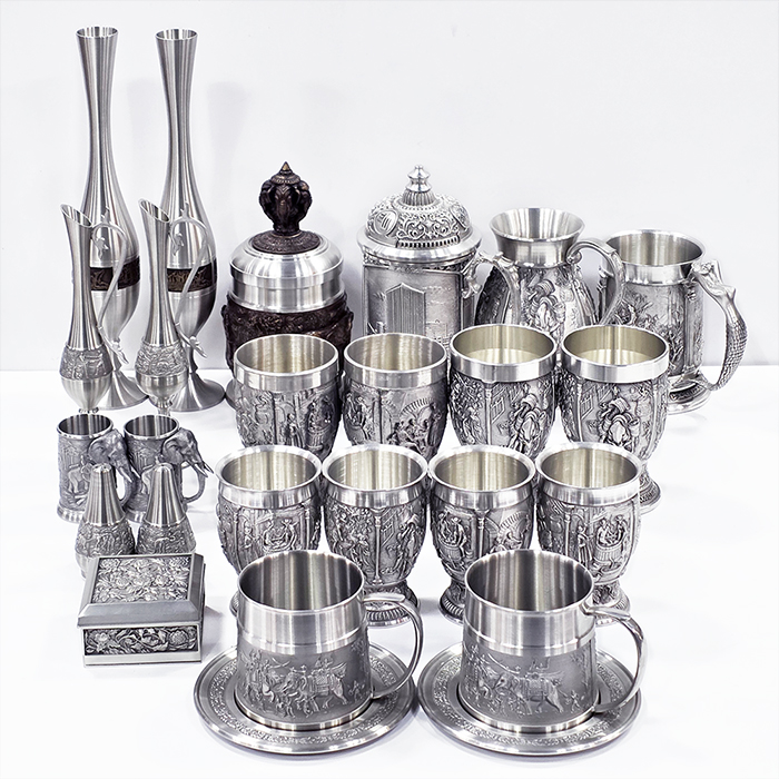 주석 화병,머그컵,맥주컵,소품세트(23EA)