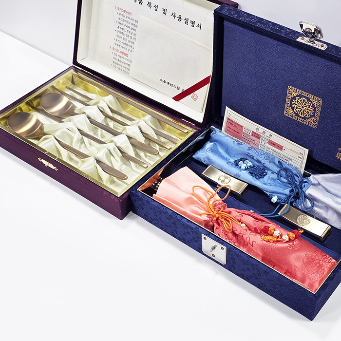 오부자 방짜수저+구씨공방 수저세트(미사용)