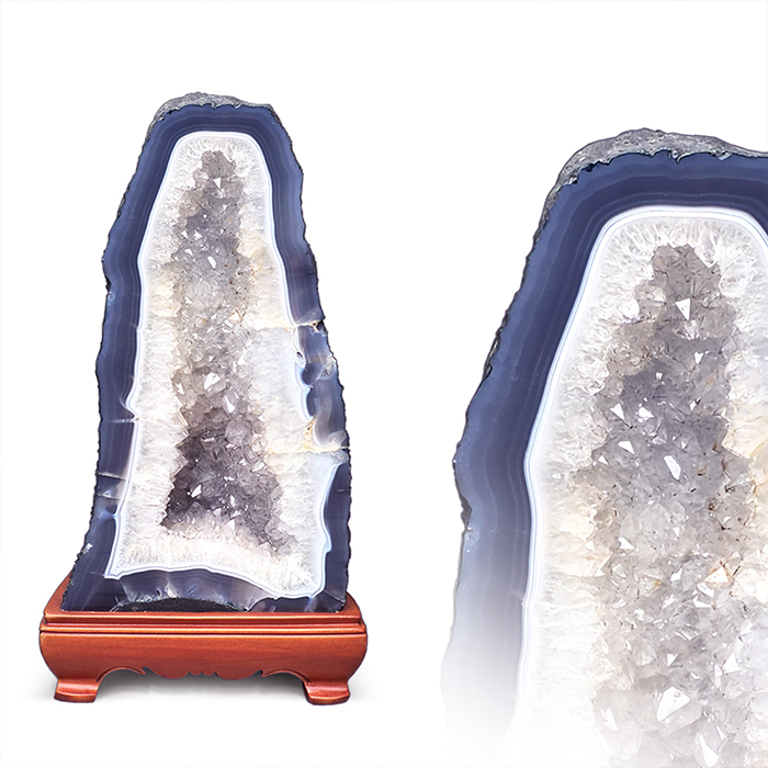 천연 백수정 관상석(39cm)