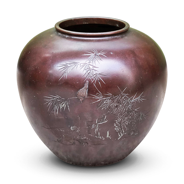작가미상 브론즈 화병(19.5cm)