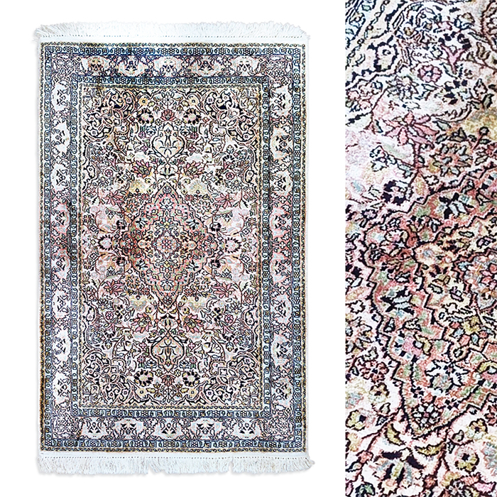 인도산 실크 카페트(128x79cm)