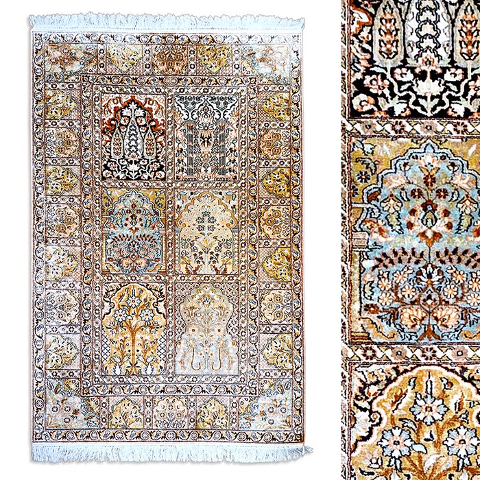인도산 실크 카페트(167x95cm)