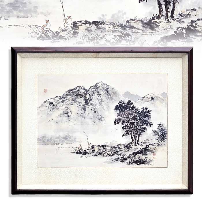 이석 임송희 산수화 작품