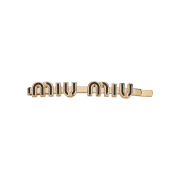 미우미우 26FW 에나멜 메탈 헤어 클립 블랙 5IF146 2F6T F0002