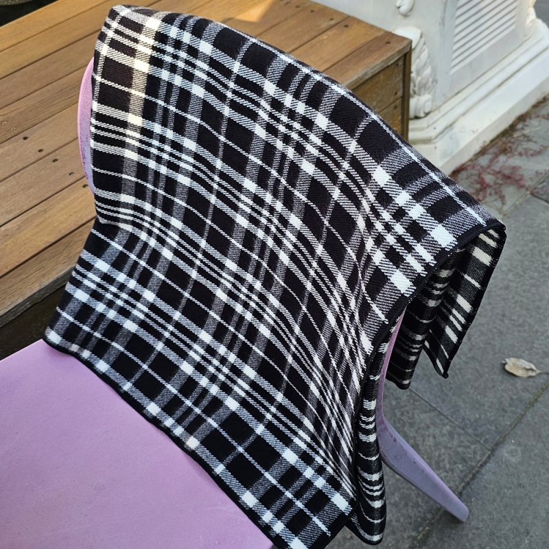 (국산) 블레스 숄 머플러 (블랙) 무릎담요 스카프 자수인쇄 가능(20%할인)