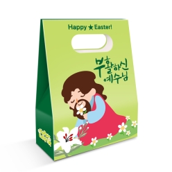 부활절바구니 백합시리즈(부활하신예수님)(10%할인) 부활절 바구니 부활 계란 포장