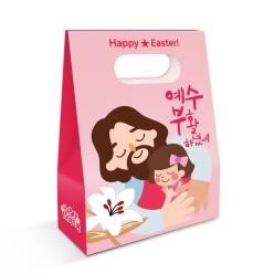 부활절바구니 백합시리즈(예수부활하셨네)(10%할인) 부활절 바구니 부활 계란 포장