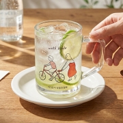 위드바이블 글라스컵 (자전거)(10%할인) 홈카페 말씀 머그 선물세트
