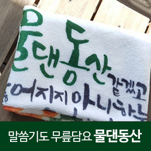 (10%할인)블레스 말씀기도 무릎담요(물댄동산)