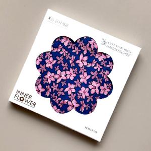 제이씨핸즈 이너플라워손수건 03_Flower of Navy(10%할인)