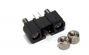 M80-5110405(2+2 Pos. Male DIL Vertical Throughboard Conn. Jackscrews)