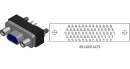 MBC-2069-6B3T(Micro-D nickel shell plug straight mount 69pins,Insulator color:Black)