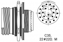 D38999/26WC35PA(D38999 III, RFI grounding plug 35pins(pin) , Normal key)※ 보호 캡이 불포함 될 수 있으며 필요시 주문과 함께 연락 부탁드립니다.※ 25개 이상 주문 시 e-mail로 문의 바랍니다.(재고 소진 시 국내 생산 영업일 기준 10일)