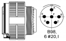 D38999/26WB98SN(Conn Circular SKT 6 POS Crimp ST Cable Mount 6 Terminal 1 Port)※ 보호 캡이 불포함 될 수 있으며 필요시 주문과 함께 연락 부탁드립니다.※ 25개 이상 주문 시 e-mail로 문의 바랍니다.(재고 소진 시 국내 생산 영업일 기준 10일)