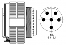D38999/26WE6PA(Conn Circular PIN 6 POS Crimp ST Cable Mount 6 Terminal 1 Port)※ 보호 캡이 불포함 될 수 있으며 필요시 주문과 함께 연락 부탁드립니다.※ 25개 이상 주문 시 e-mail로 문의 바랍니다.(재고 소진 시 국내 생산 영업일 기준 10일)