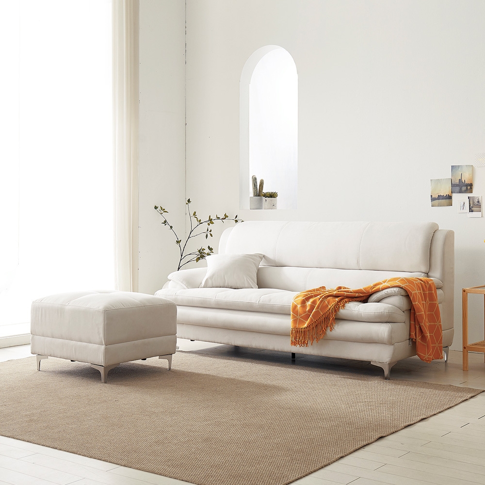 리키 아쿠아텍스 패브릭 생활방수 3인 소파(스툴포함)