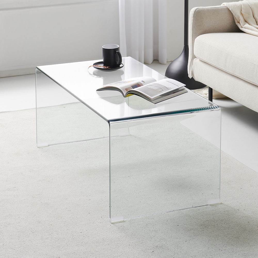 마리메종 리노 투명 템퍼드 강화유리 소파테이블