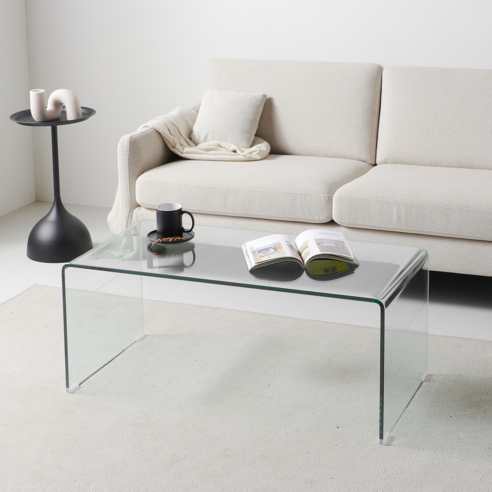 마리메종 리노 투명 템퍼드 강화유리 소파테이블