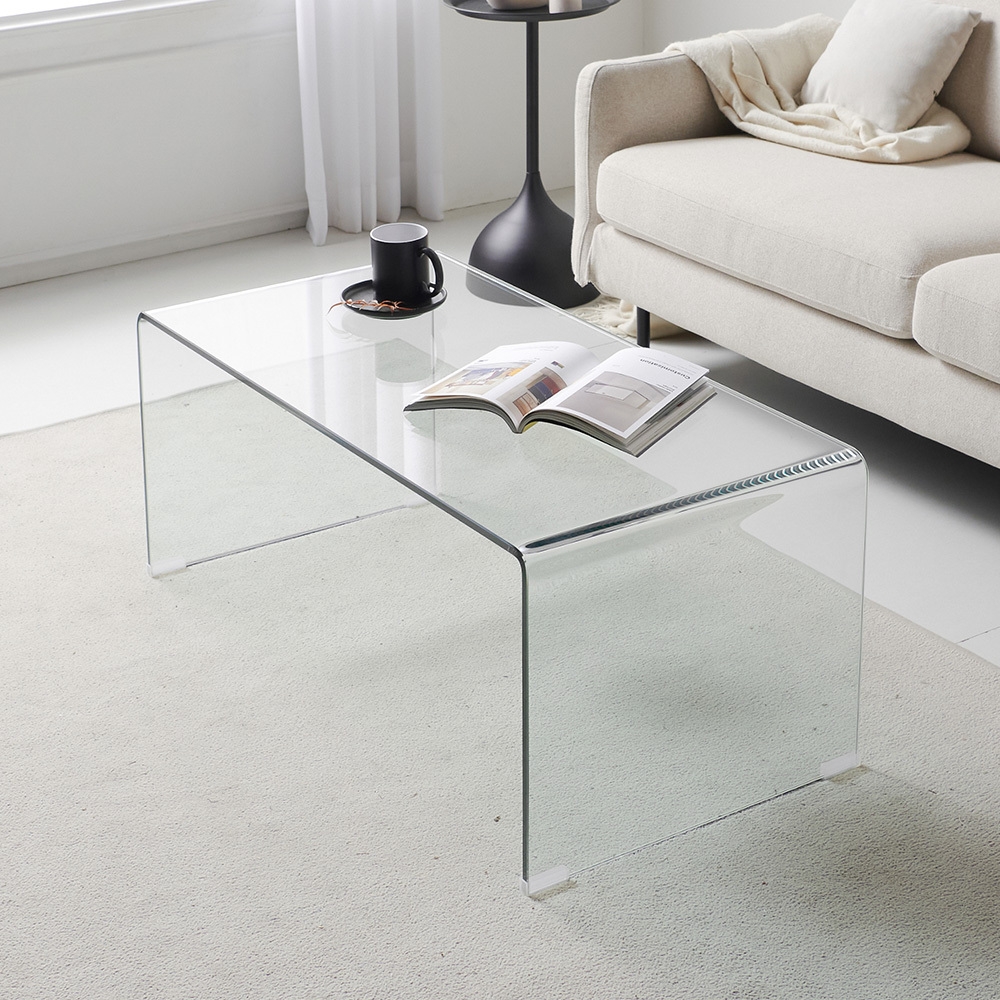 마리메종 리노 투명 템퍼드 강화유리 소파테이블
