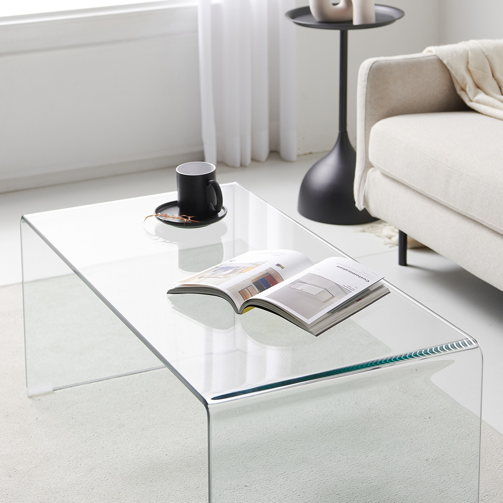 마리메종 리노 투명 템퍼드 강화유리 소파테이블