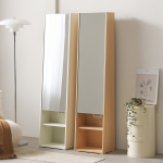 마리메종 엘빈 콘센트형 전신거울 수납장 화장대