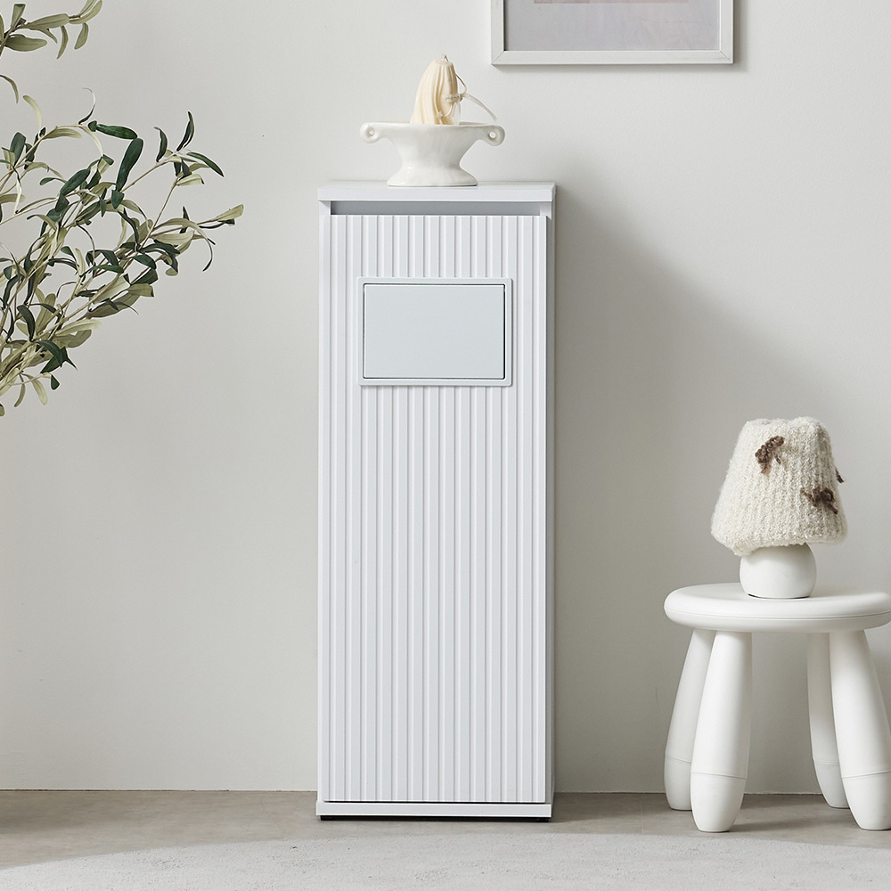 로덴 템바보드 슬림 휴지통 수납장 분리수거함 1단