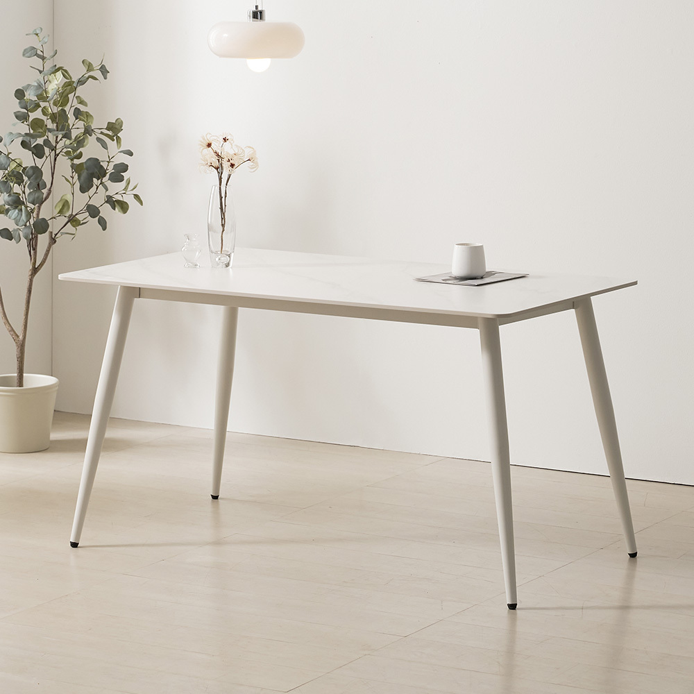 벨로 1400 4인 사각형 포세린 세라믹 식탁 테이블