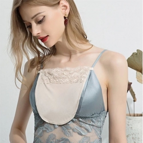레이스 브라 커버 가슴골 가리개