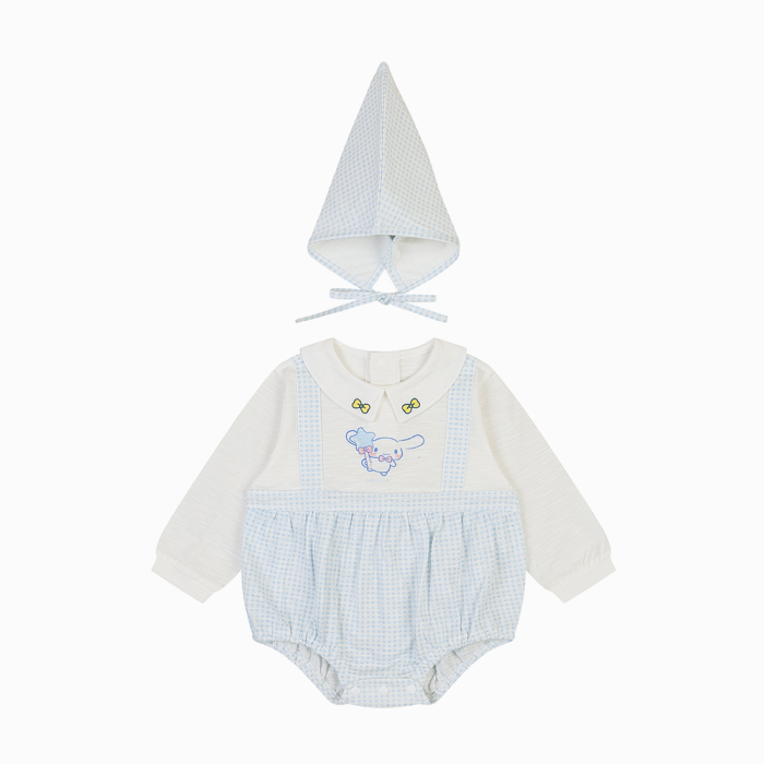 [압소바] 시나모롤체크바디슈트(모자) A1110654