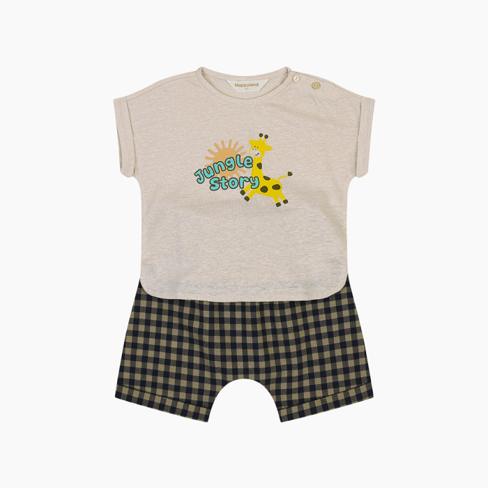 [해피랜드] 스토리 반팔 상하 H1321213