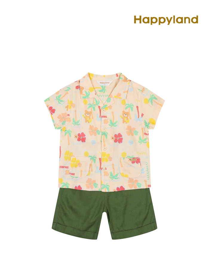[해피랜드] 트로피컬 셔츠 상하 H1321204