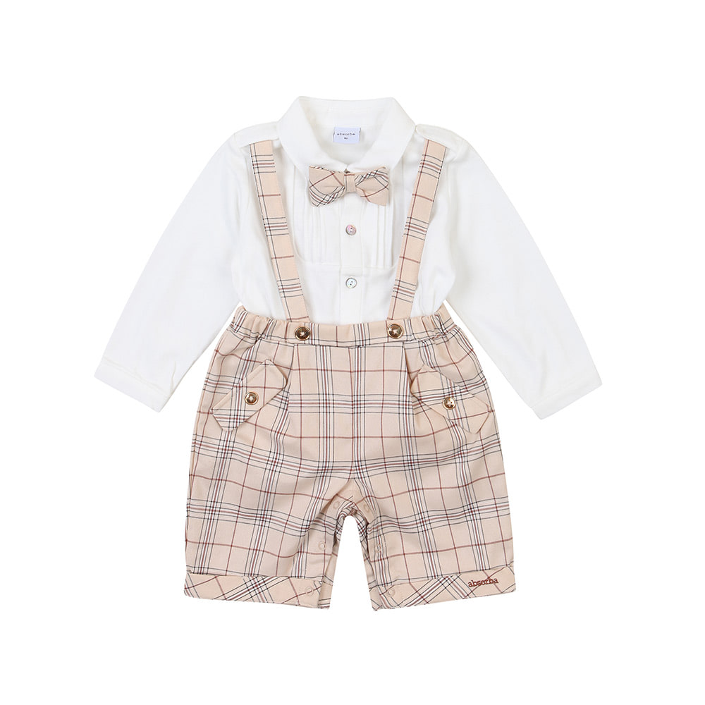 [압소바] 블랑 체크 정장 상하 AX521210