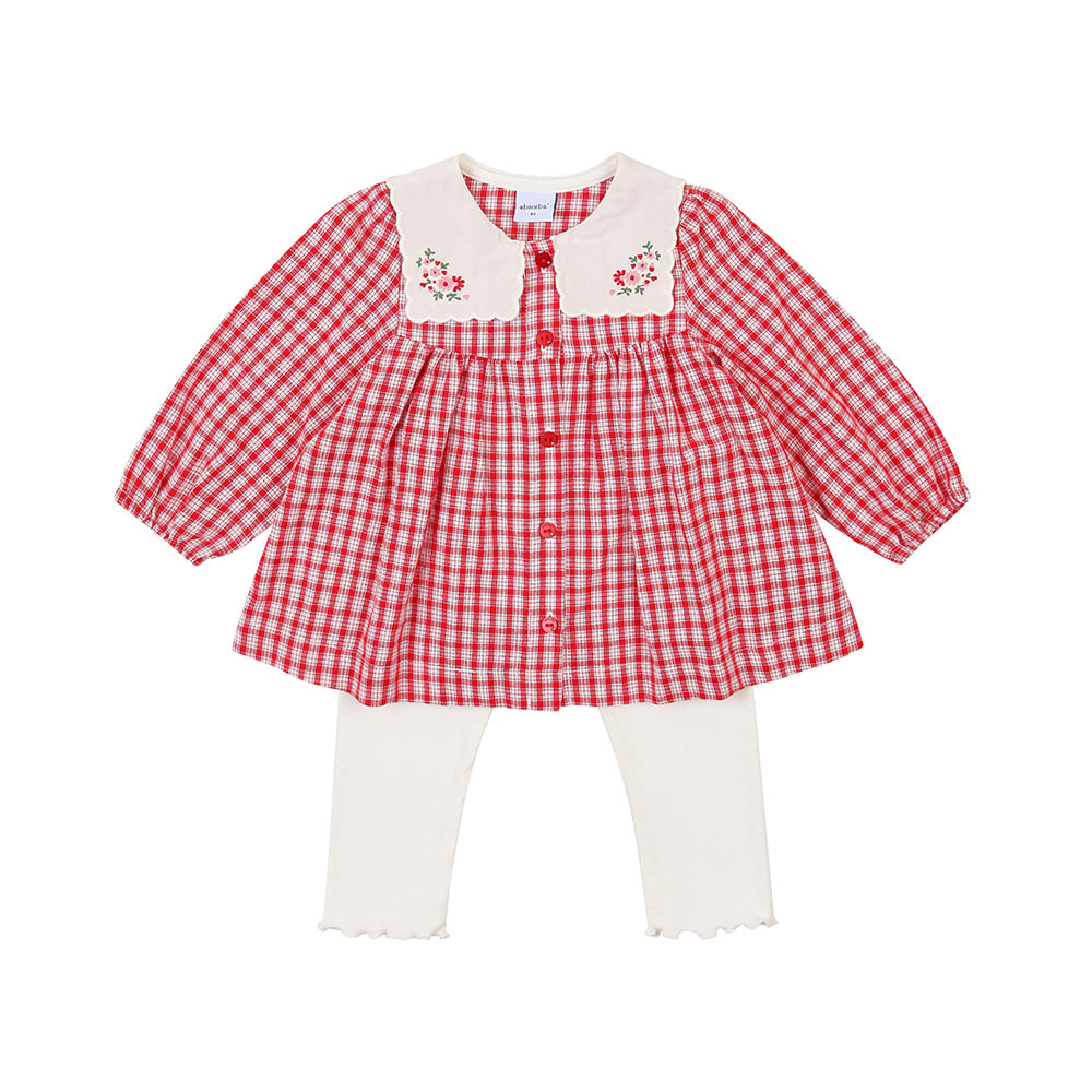 [압소바] 슈왈츠 체크 상하 AX521216