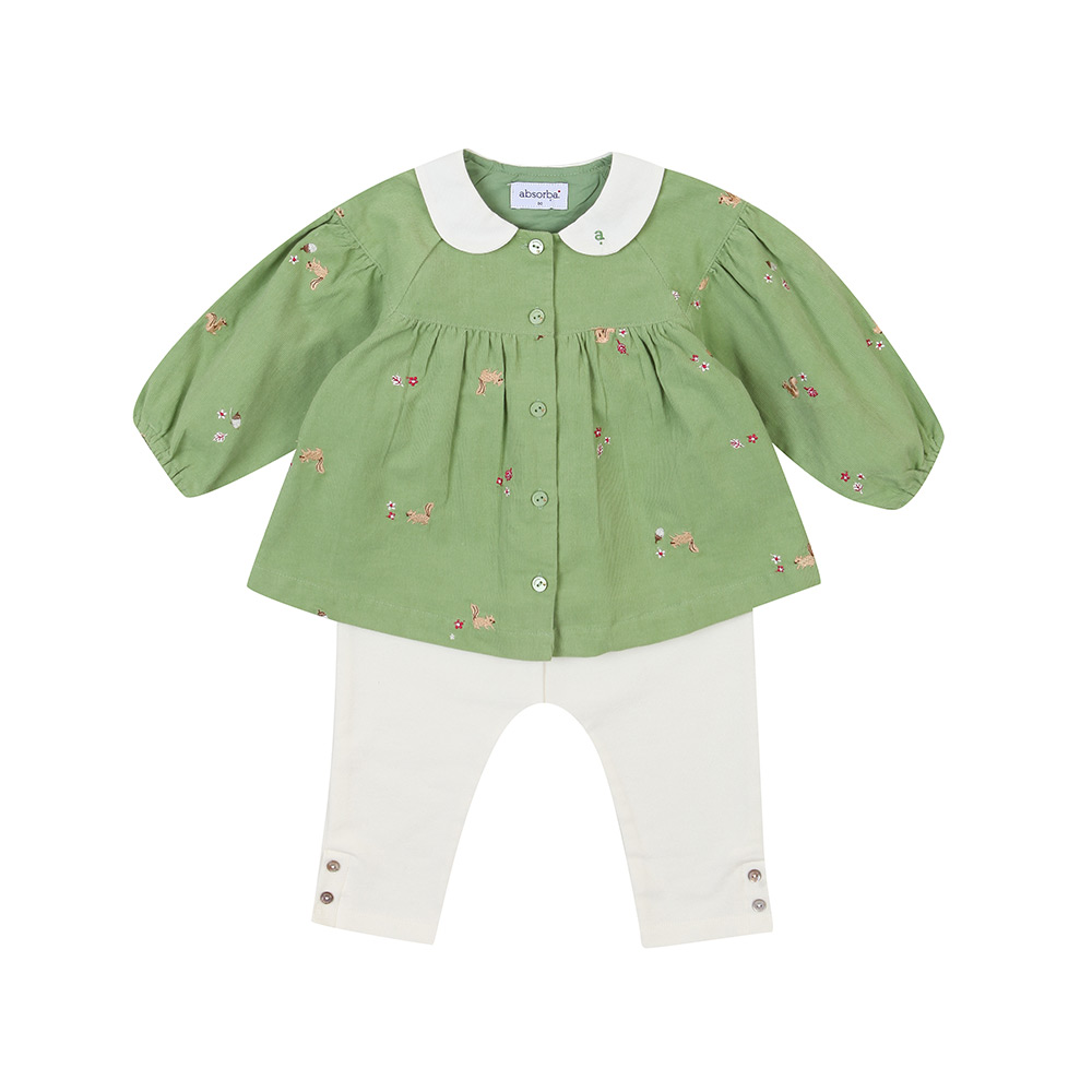 [압소바] 마샤 자수 상하 AX521214