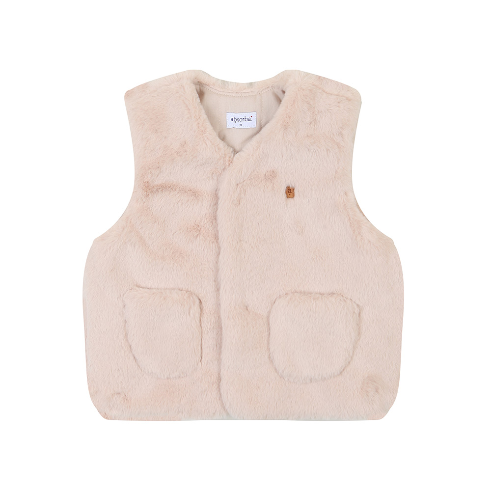 [압소바] 소프트 FUR 조끼 AX723505