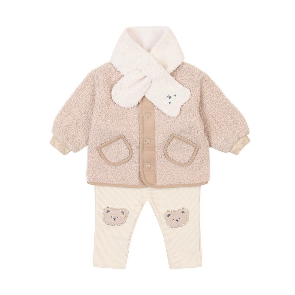 [압소바] 디오 FUR자켓 상하 AX721208