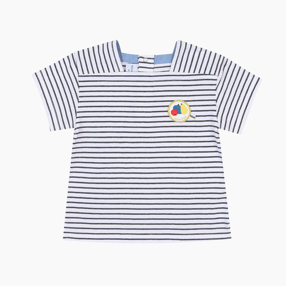 [압소바] 쿠아 스트라이프 티셔츠 AY323302