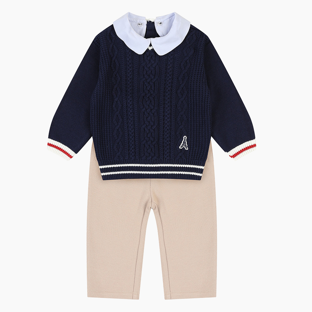 [압소바] 플룸 니트상하(카라) AY521208