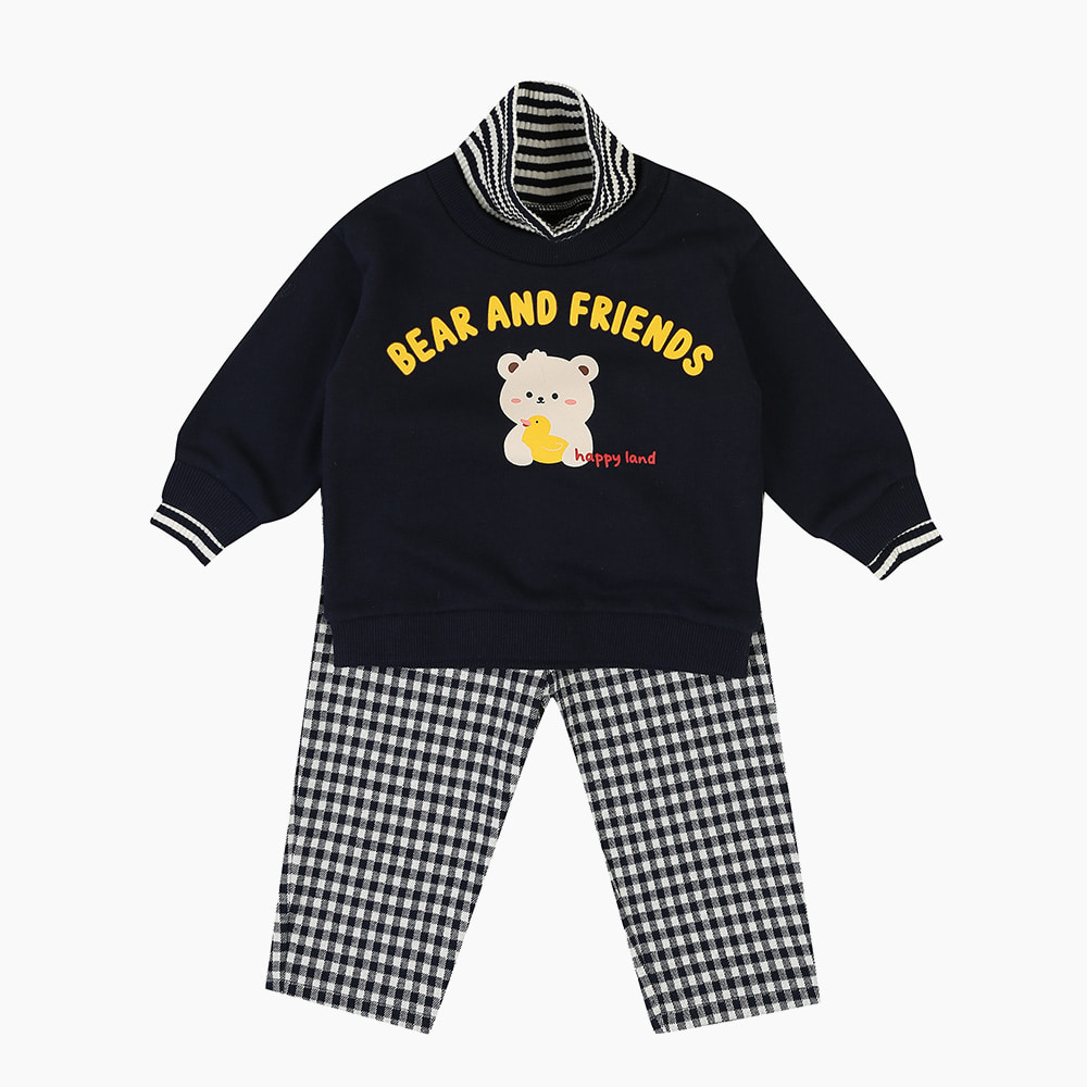 [해피랜드] 와이엇 체크 상하 HY7212P6