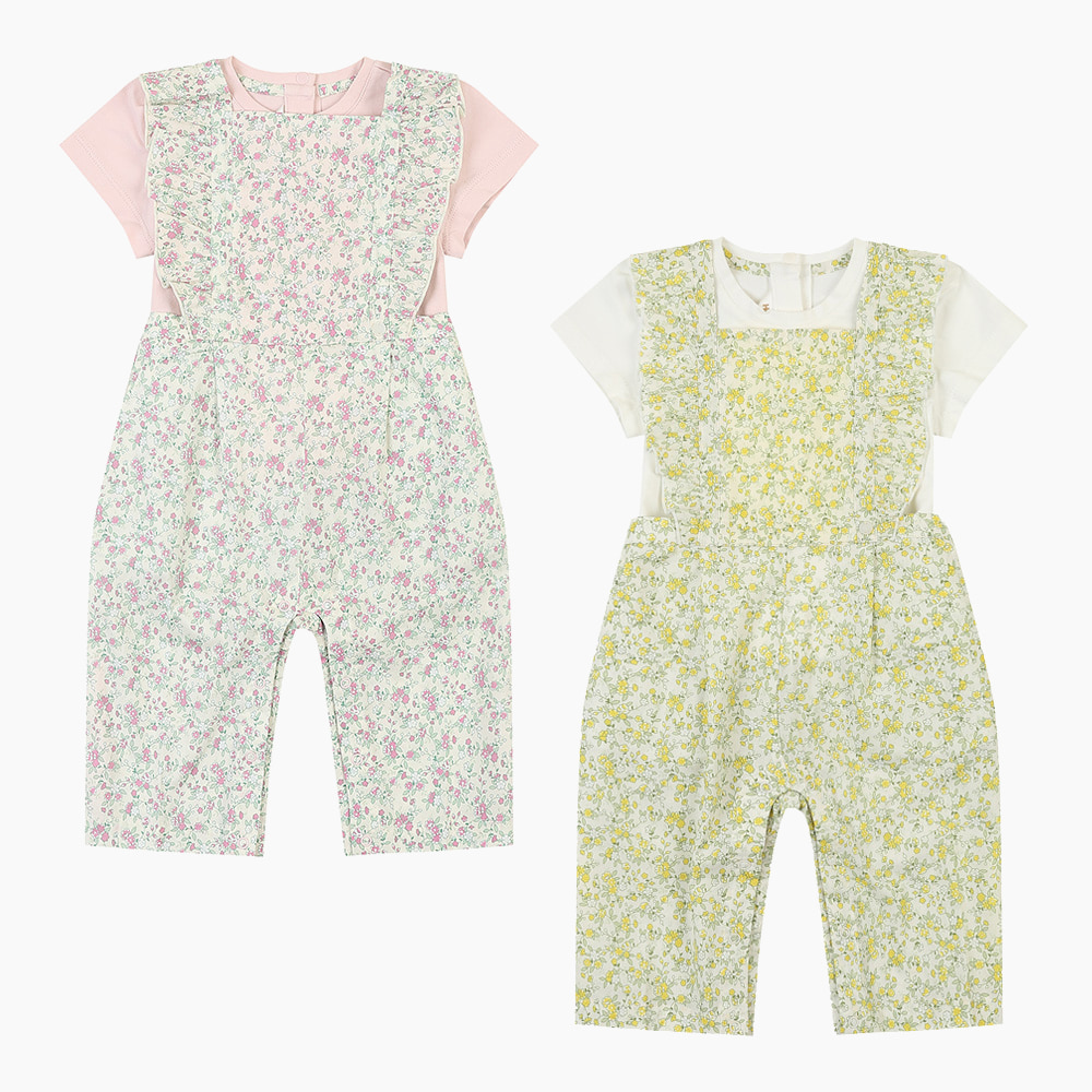 [해피랜드] 플라워 점프수트 상하 HZ121208