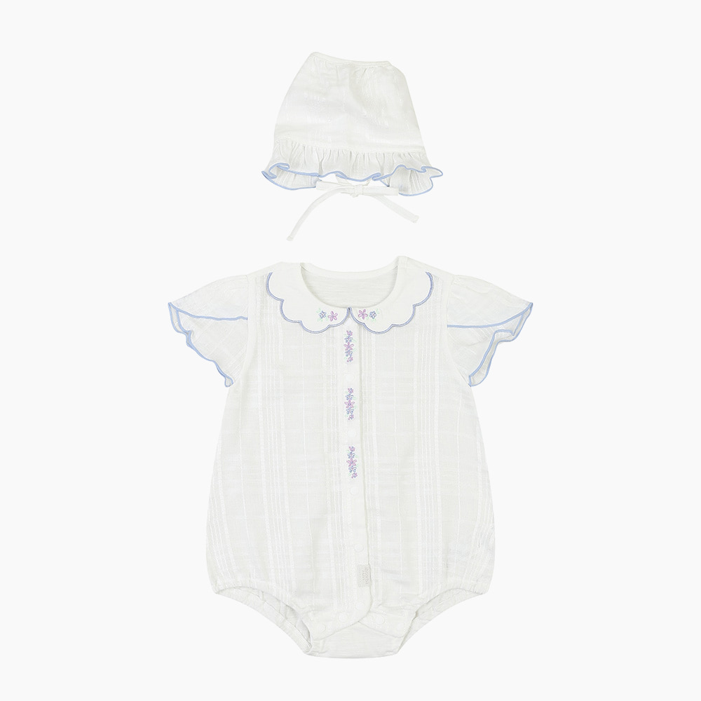 [압소바] 슈리 거즈 반소 바디슈트(모자) AZ310645
