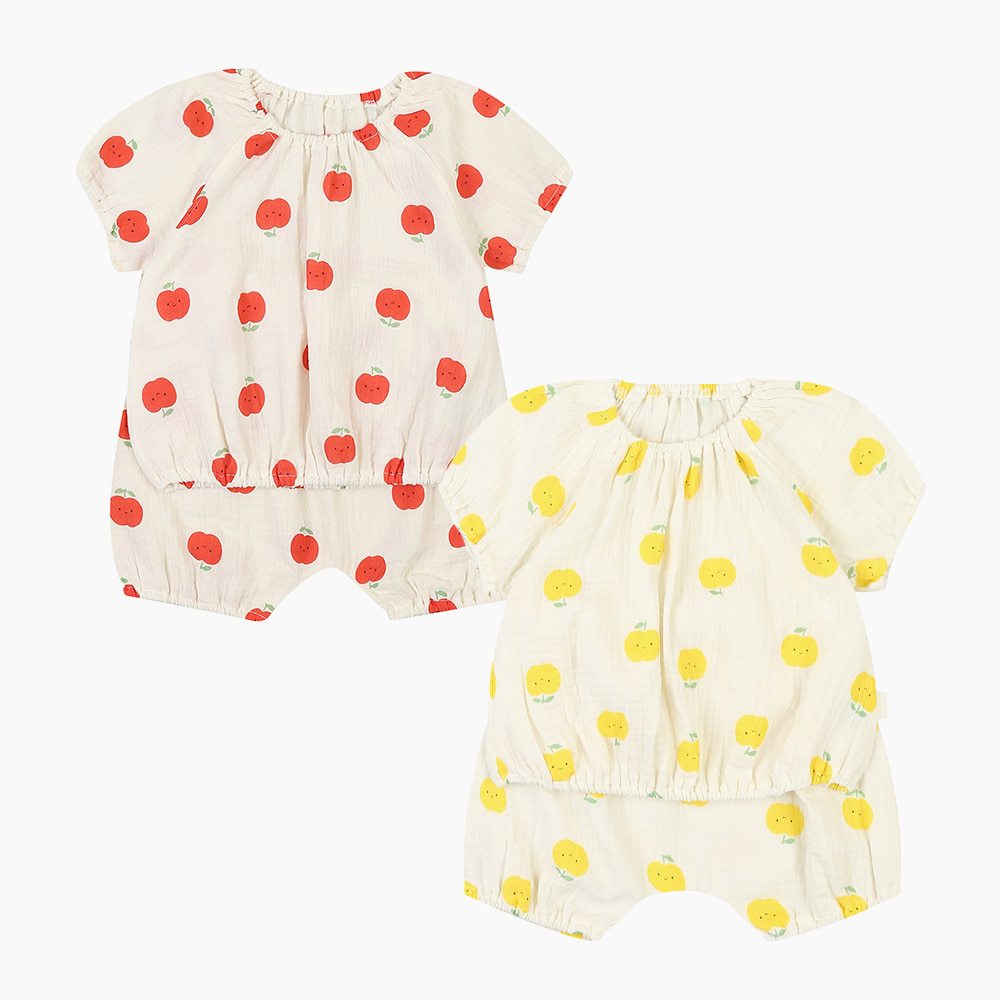 [압소바] 포포 거즈 5부 상하 AZ313006