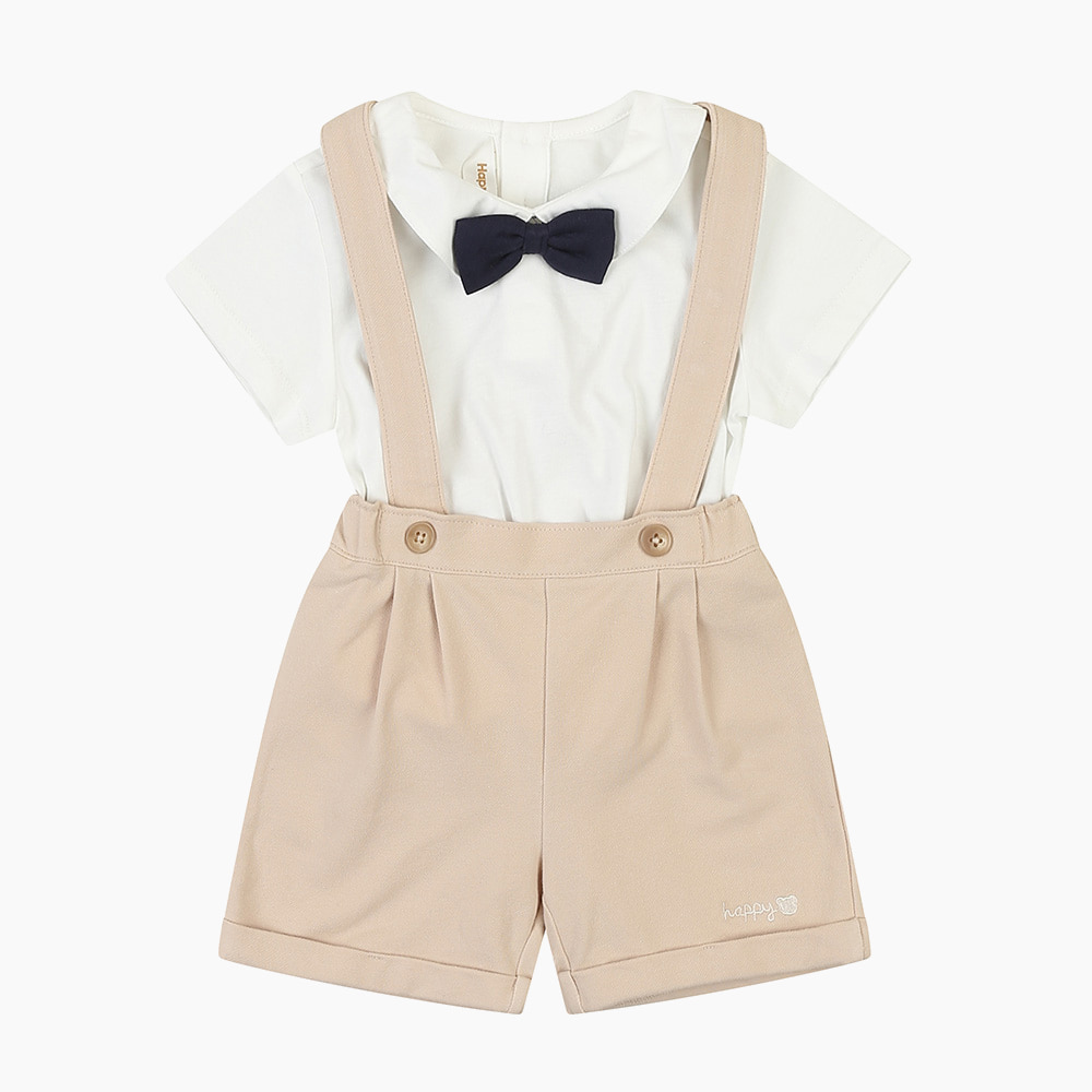 [해피랜드] 노아 멜빵 바지 보타이 세트 HZ325205