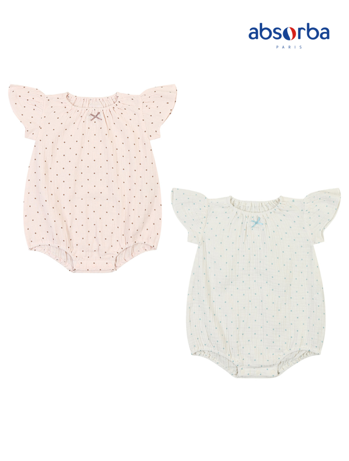 [압소바] 땡이 거즈 반소 바디슈트 AZ310650