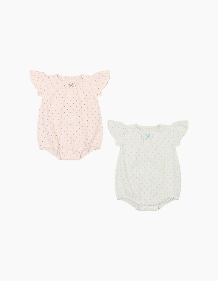 [압소바] 땡이 거즈 반소 바디슈트 AZ310650
