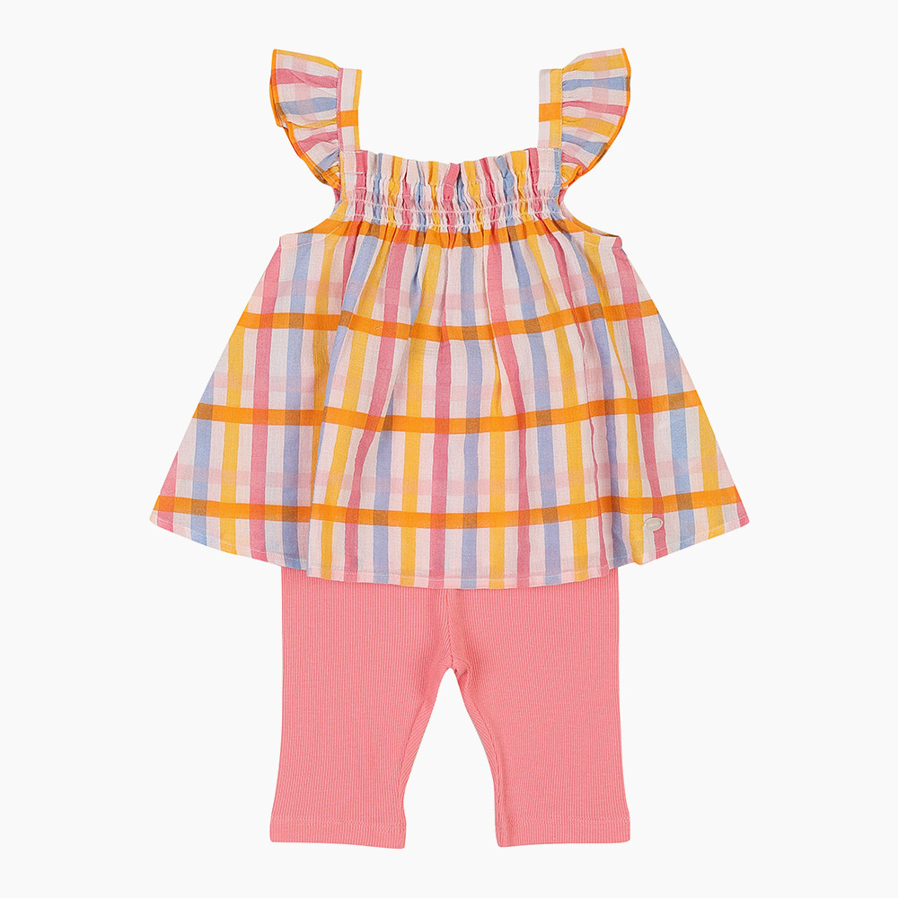 [해피랜드] 스위티 체크 블라우스 상하 HZ321111