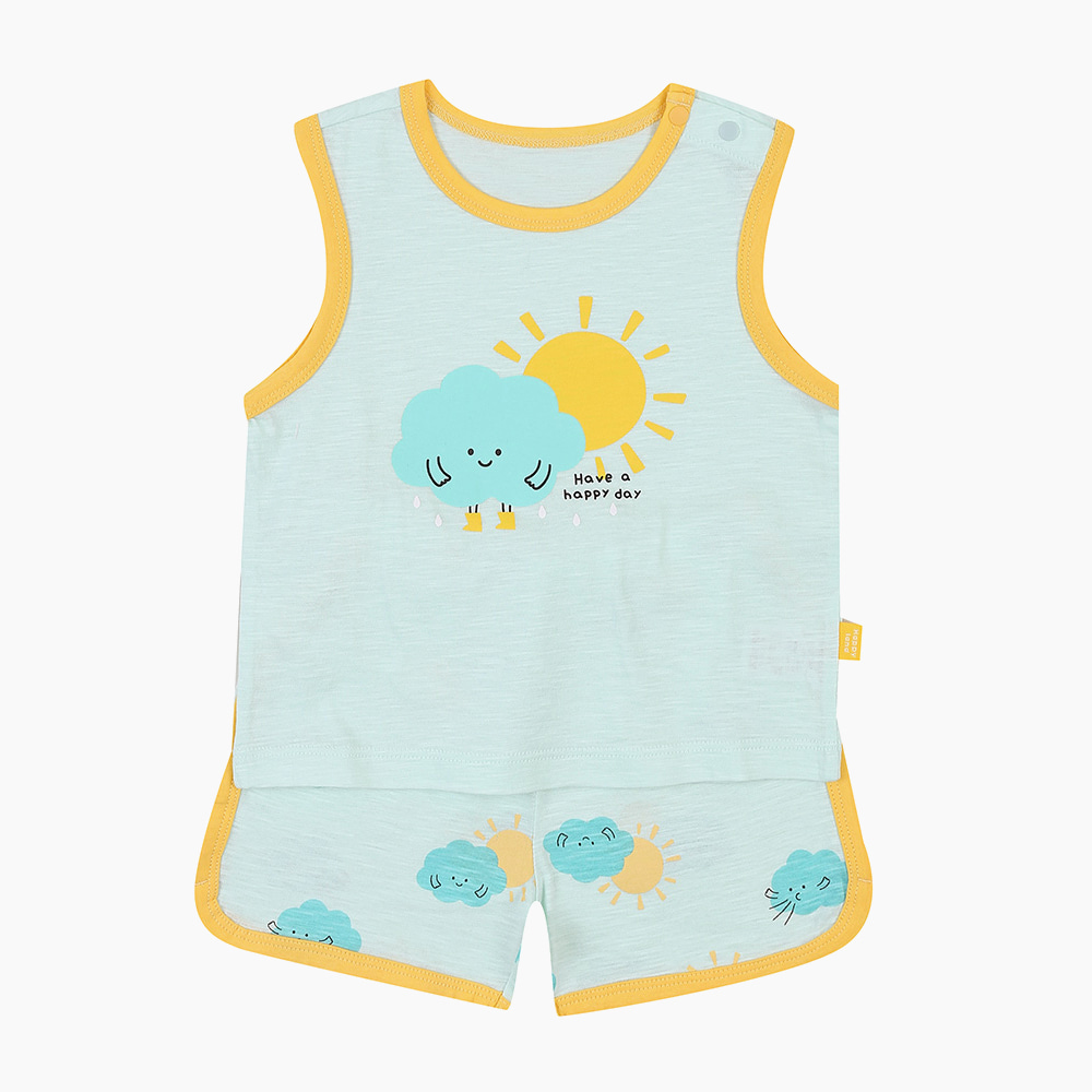 [해피랜드] 콜린 민소매 상하복 HZ310507